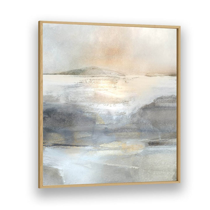 land iii by dan hobday abstract art abstract paintings in Oak Wood Plain Frame