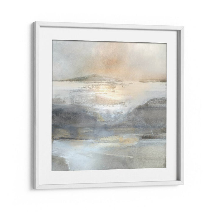 land iii by dan hobday abstract art abstract paintings in White Frame With Mount