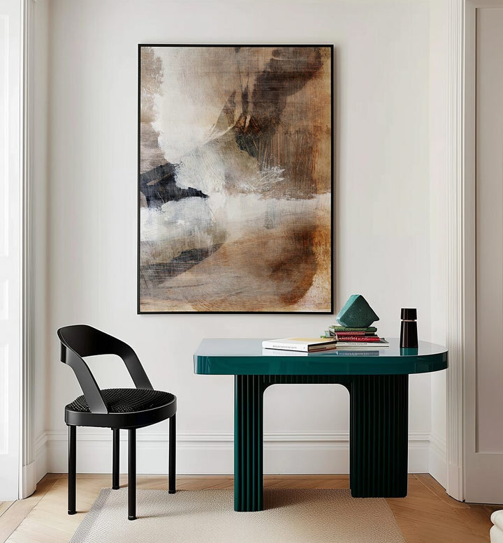 layers ii by dan hobday abstract art abstract paintings Artwork IV placed on a wall