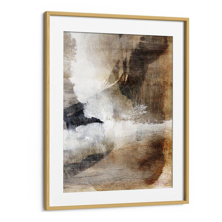 layers ii by dan hobday abstract art abstract paintings in Oak Wood Frame With Mount