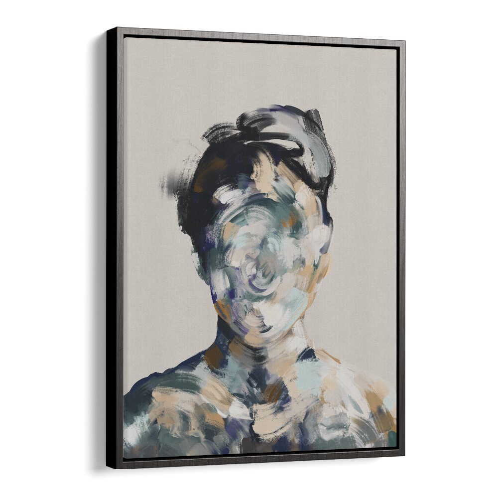 le portrait no.ii by gabriella roberg wall art prints in Black Floater Frame