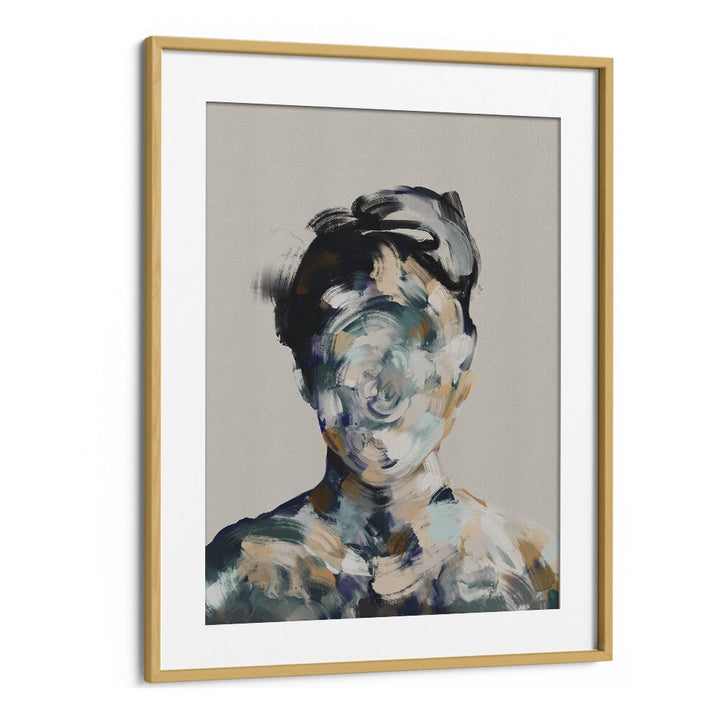 le portrait no.ii by gabriella roberg wall art prints in Oak Wood Frame With Mount