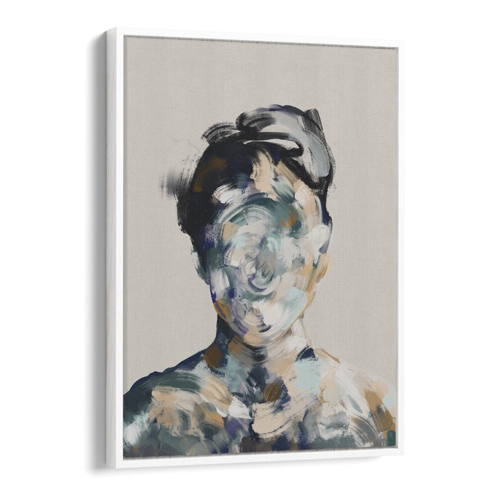 le portrait no.ii by gabriella roberg wall art prints in White Floater Frame