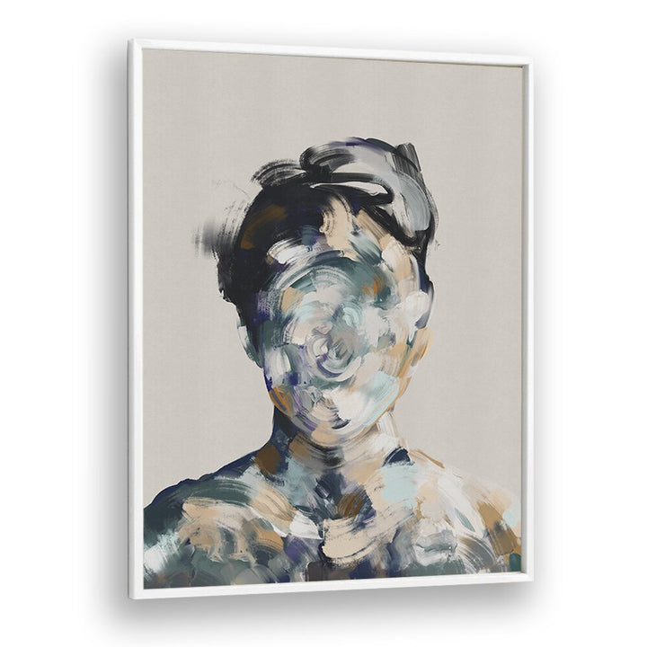 le portrait no.ii by gabriella roberg wall art prints in White Plain Frame