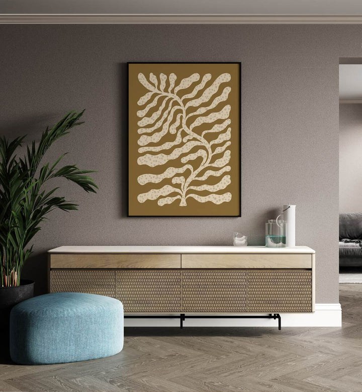 leafy plant III by alisa galitsyna abstract art abstract paintings Artwork I placed on a wall