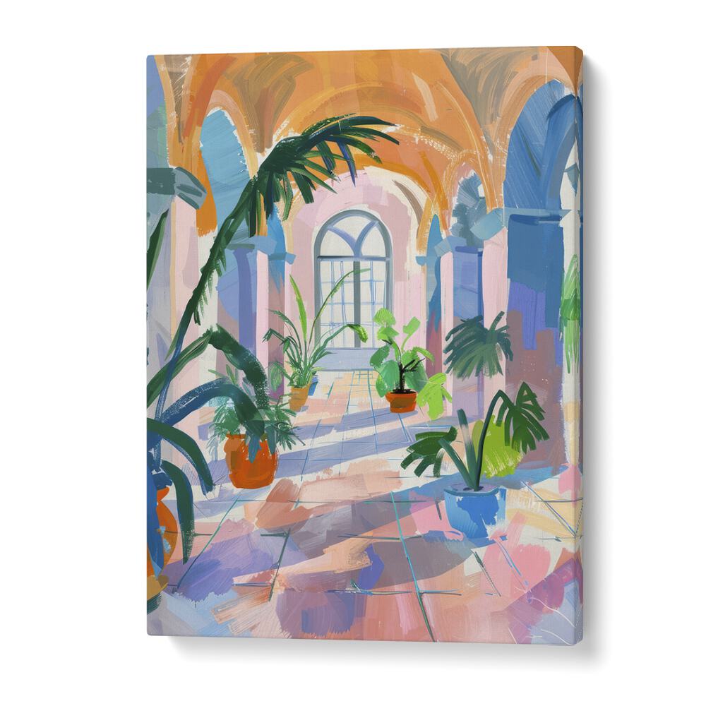 leafy sanctuary electric wall art prints in Gallery Wrap