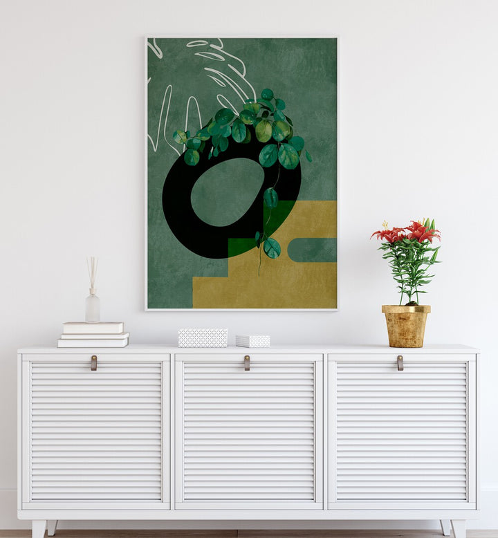 leaves more iv greenery by ana rut bre botanical art prints Artwork II placed on a wall