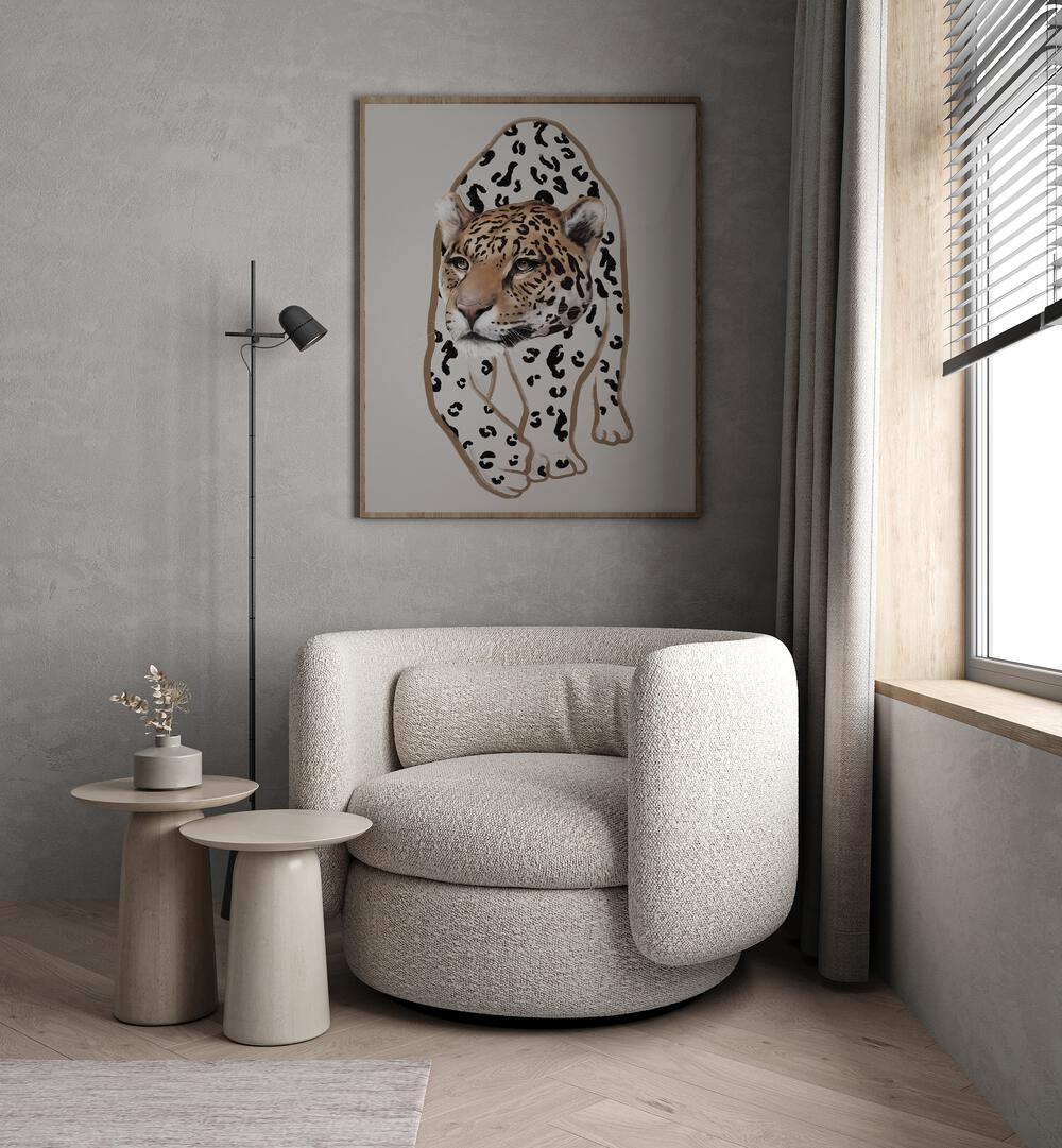 leopardo no.i by gabriella roberg wildlife paintings wildlife posters Artwork I placed on a wall