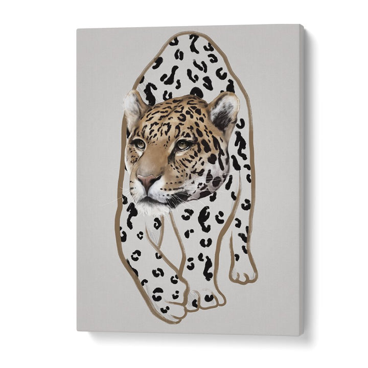 leopardo no.i by gabriella roberg wildlife paintings wildlife posters in Gallery Wrap