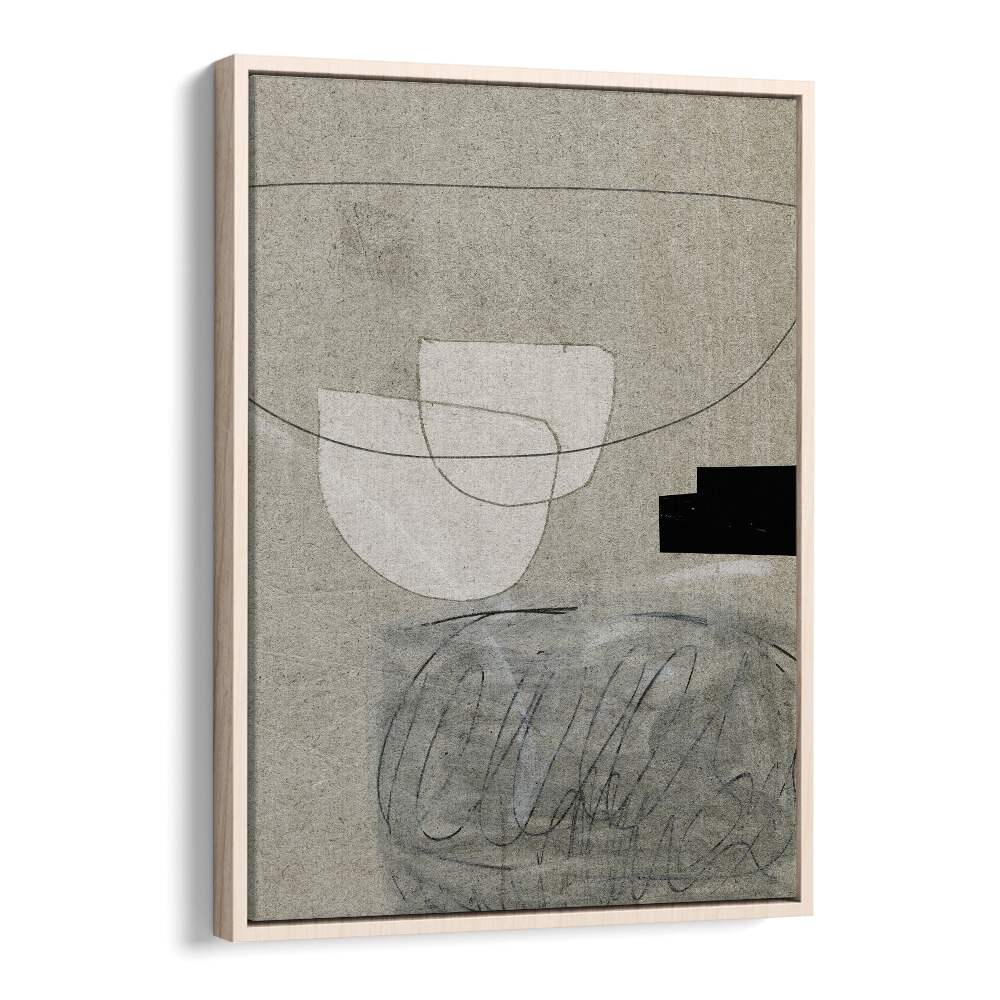 lifestyle I by dan hobday abstract art abstract paintings in Oak Wood Floater Frame