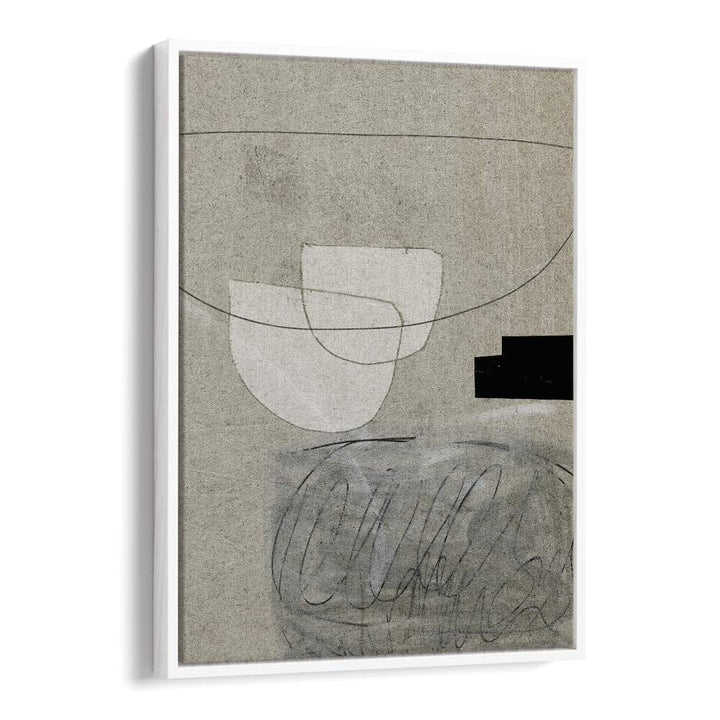 lifestyle I by dan hobday abstract art abstract paintings in White Floater Frame