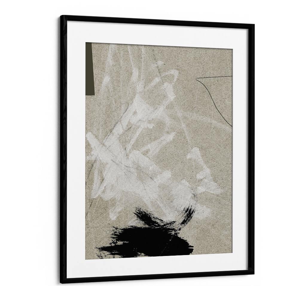 lifestyle II by dan hobday abstract art abstract paintings in Black Frame With Mount