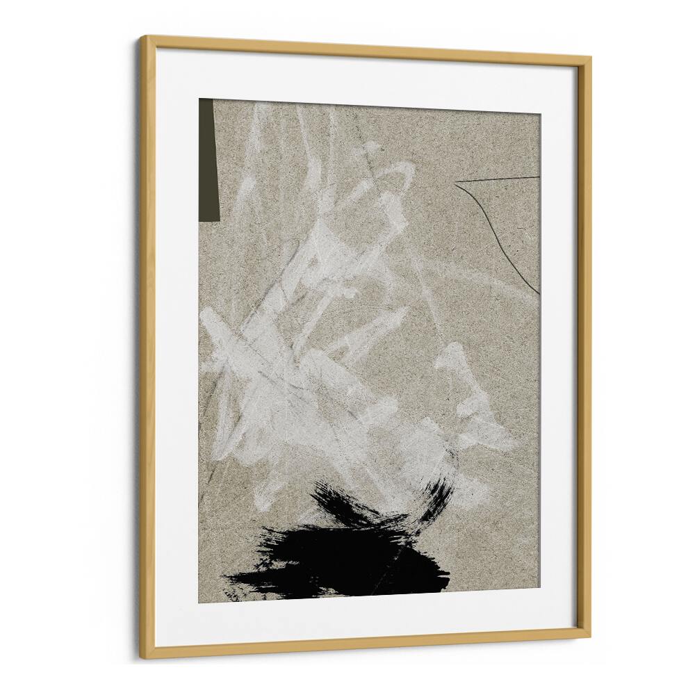 lifestyle II by dan hobday abstract art abstract paintings in Oak Wood Frame With Mount