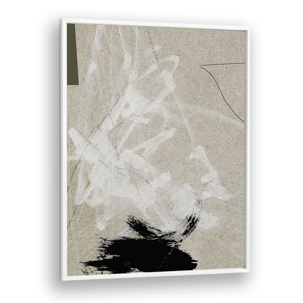 lifestyle II by dan hobday abstract art abstract paintings in White Plain Frame