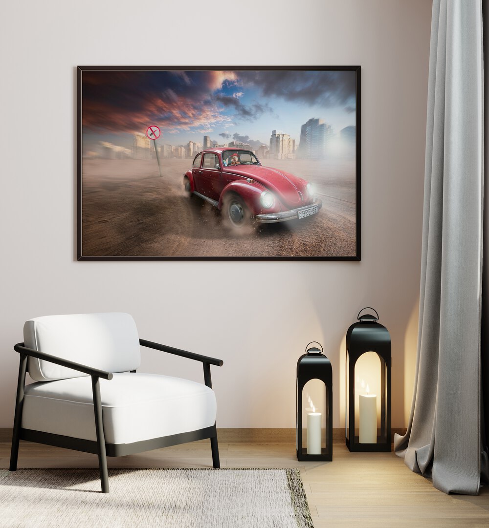 lipstic crimes car poster Artwork IIplaced on a Wall 