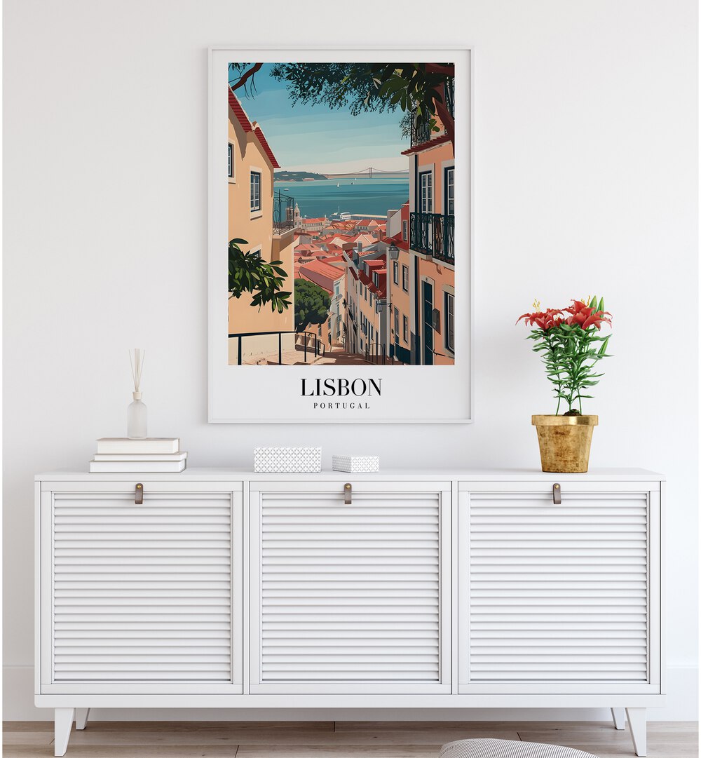 lisbon-portugal I travel posters Artwork I placed on a Wall 
