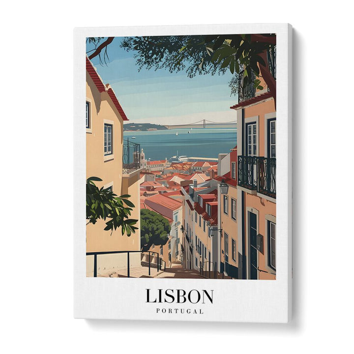 lisbon-portugal I travel posters in Gallery Wrap