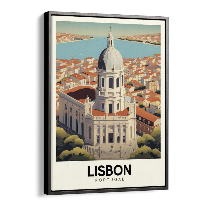 lisbon-portugal II travel posters in Black Floater Frame