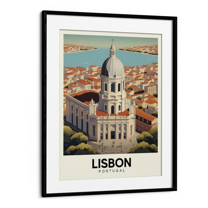 lisbon-portugal II travel posters in Black Frame With Mount