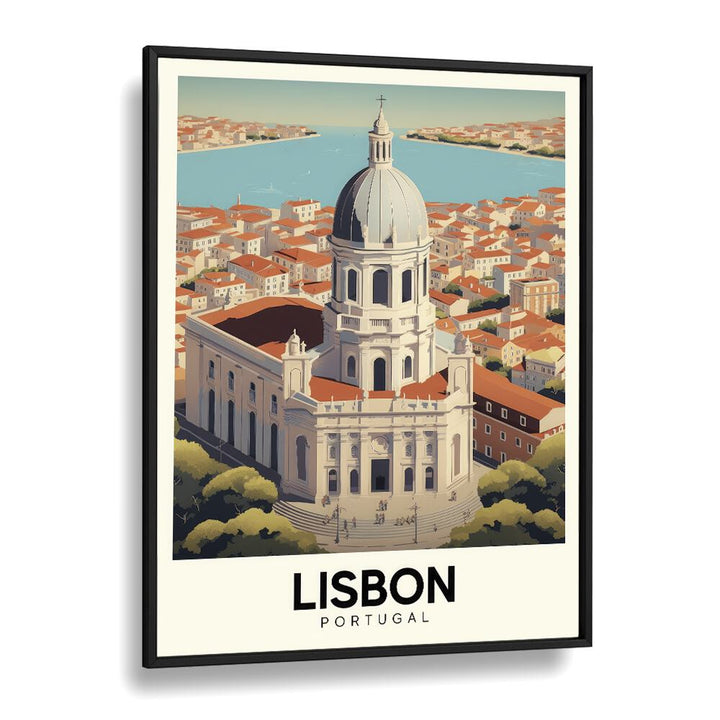 lisbon-portugal II travel posters in Black Plain Frame