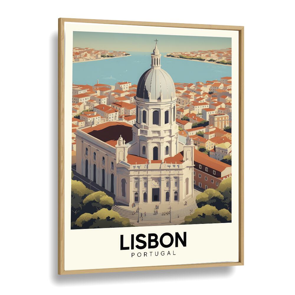 lisbon-portugal II travel posters in Oak Wood Plain Frame