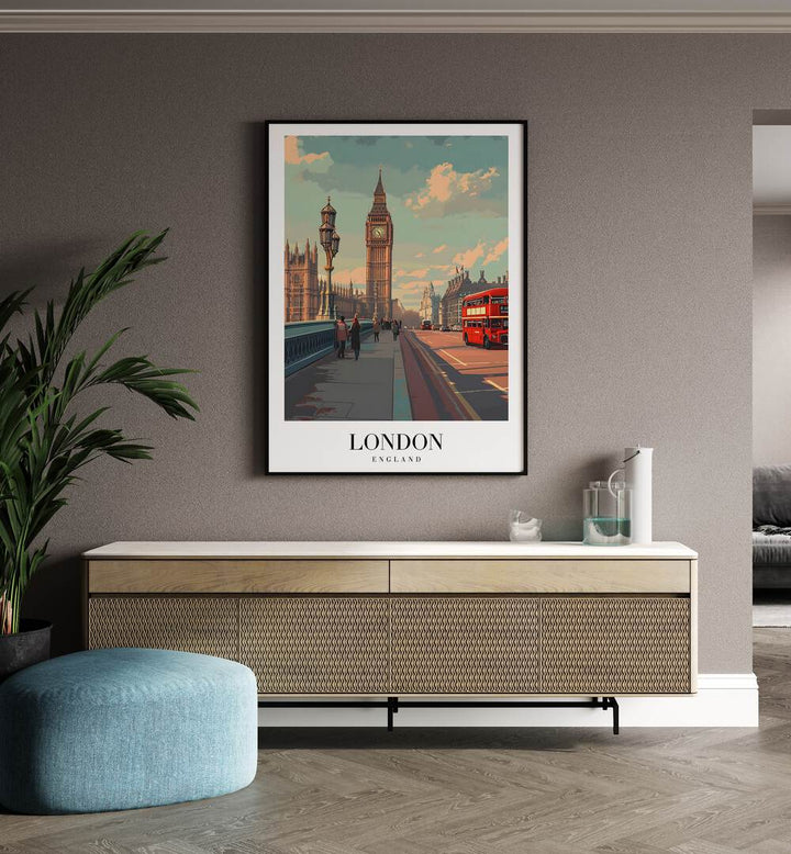 london dreams II travel posters Artwork II placed on a Wall 
