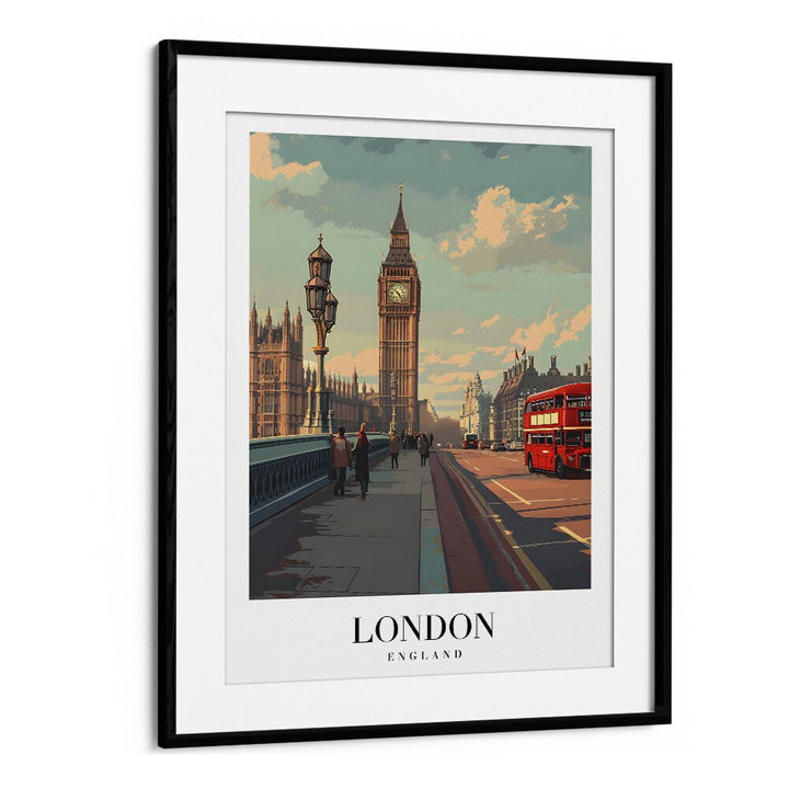 london dreams II travel posters in Black Frame With Mount