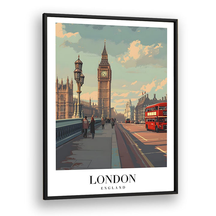 london dreams II travel posters in Black Plain Frame
