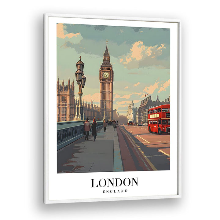 london dreams II travel posters in White Plain Frame
