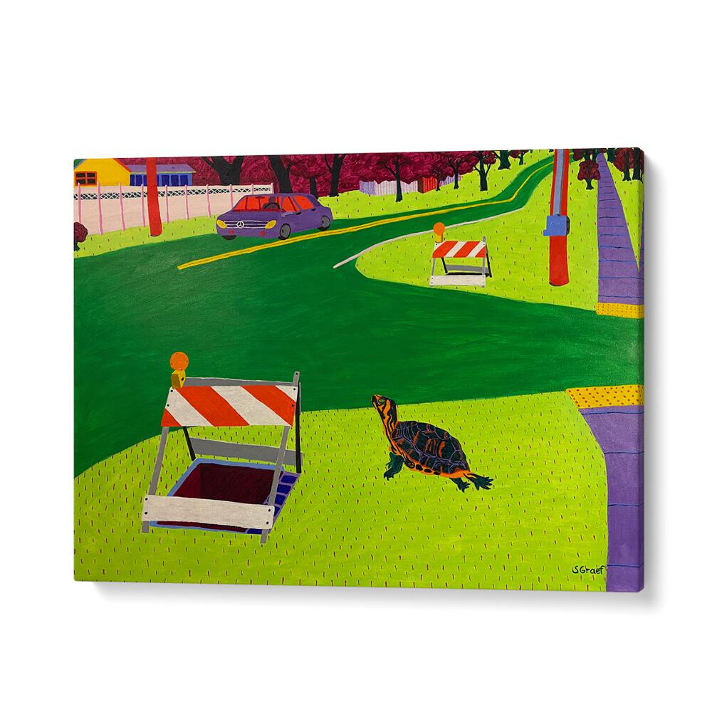 look both ways landscape art prints in Gallery Wrap