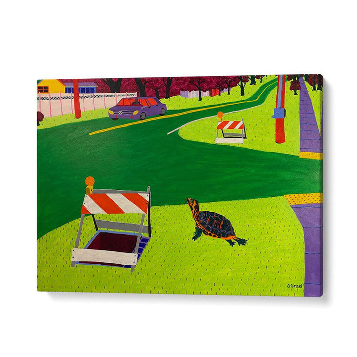 look both ways landscape art prints in Gallery Wrap