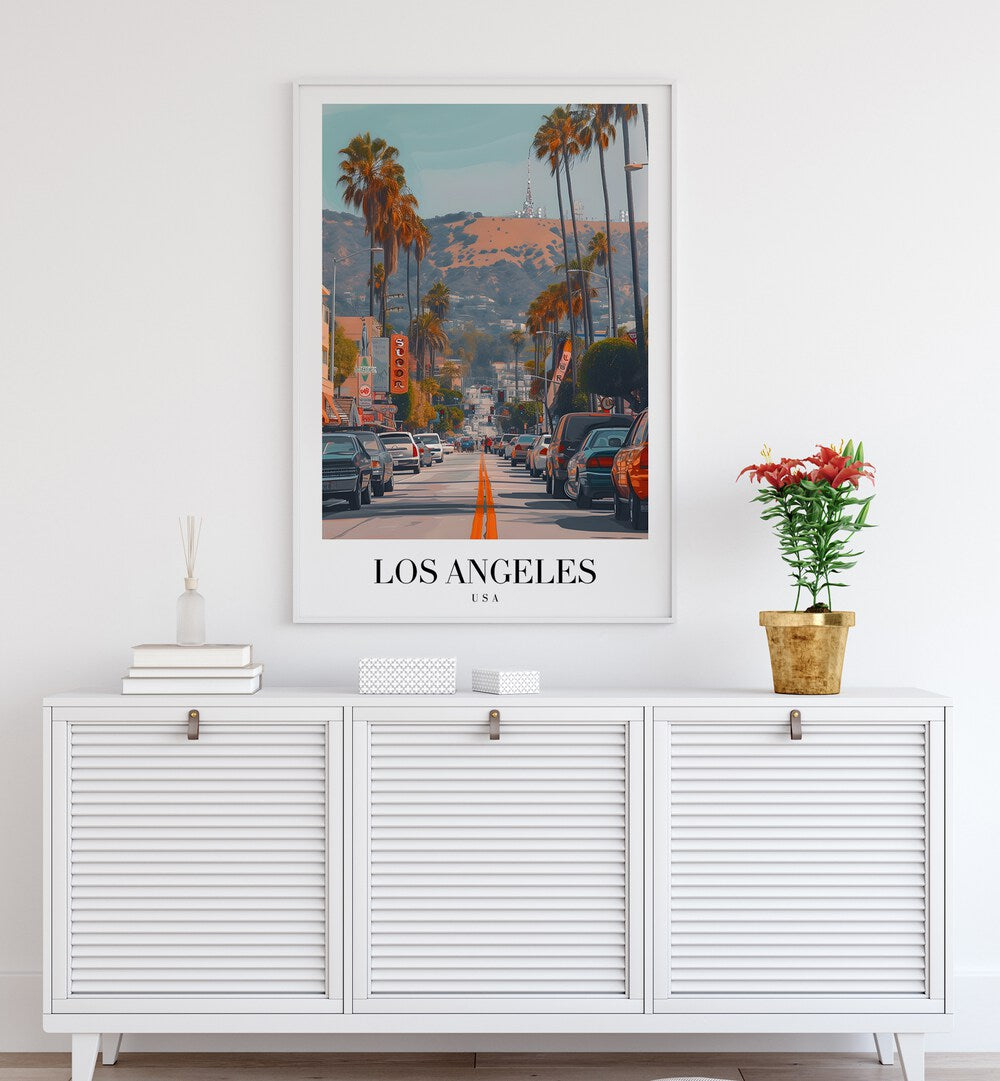 los angeles-usa I travel posters Artwork I placed on a Wall 