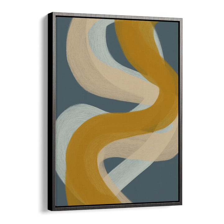 ludus by yopie studio abstract art paintings in Black Floater Frame