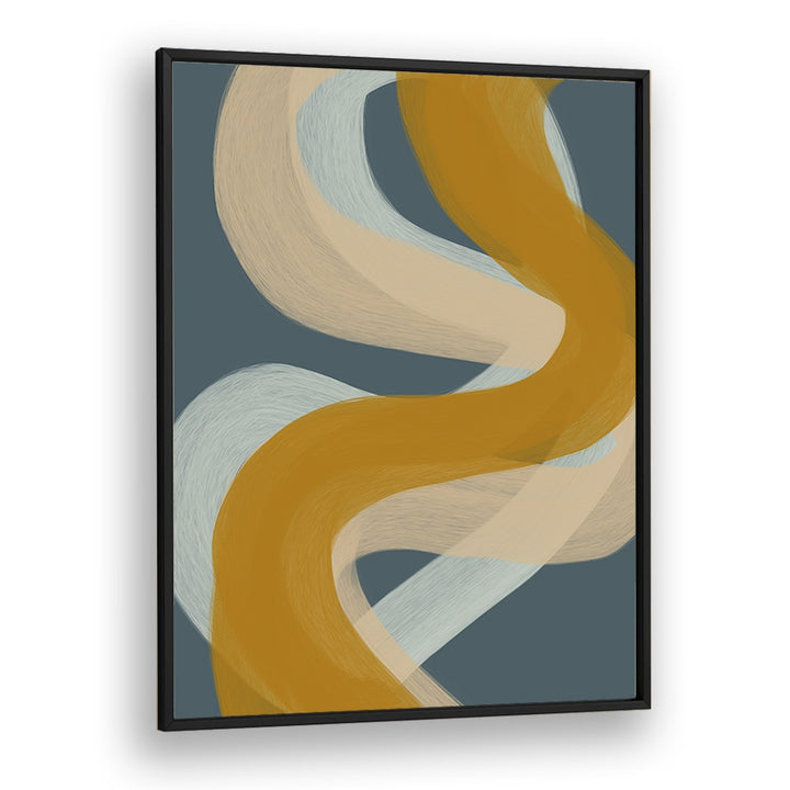 ludus by yopie studio abstract art paintings in Black Plain Frame