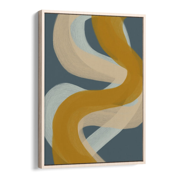 ludus by yopie studio abstract art paintings in Oak Wood Floater Frame