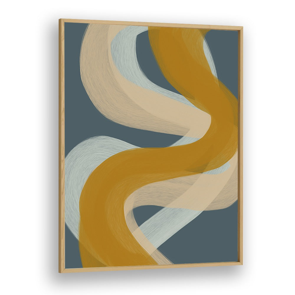 ludus by yopie studio abstract art paintings in Oak Wood Plain Frame