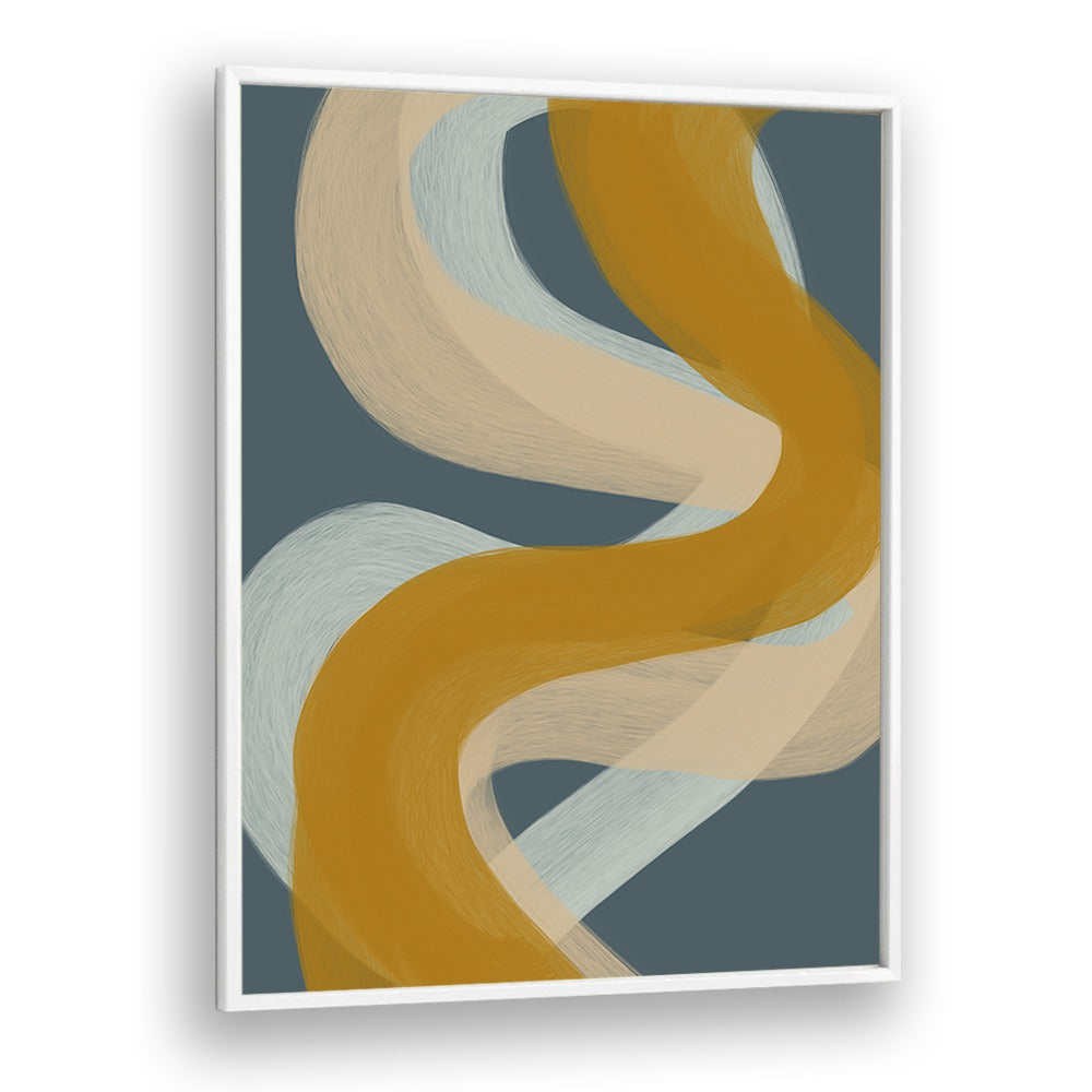 ludus by yopie studio abstract art paintings in White Plain Frame