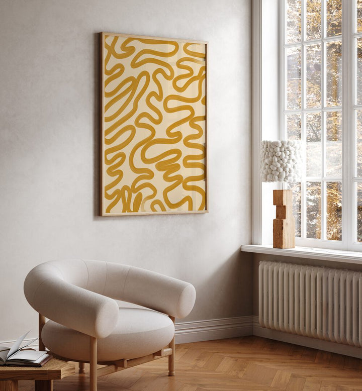 lux by yopie studio abstract art paintings Artwork V placed on a wall