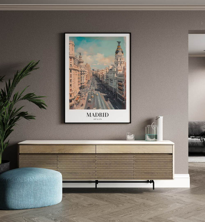 madrid-spain I travel posters Artwork I placed on a Wall 
