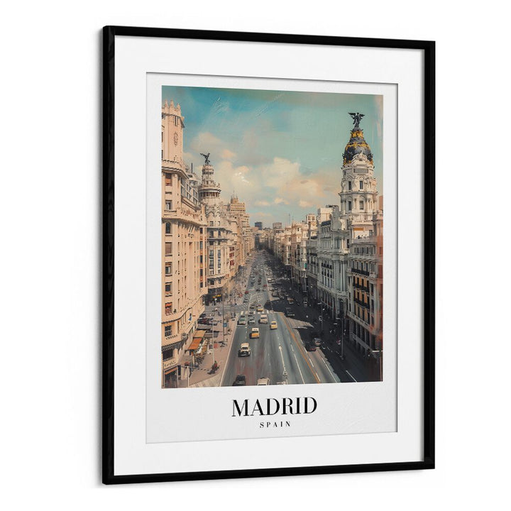 madrid-spain I travel posters in Black Frame With Mount