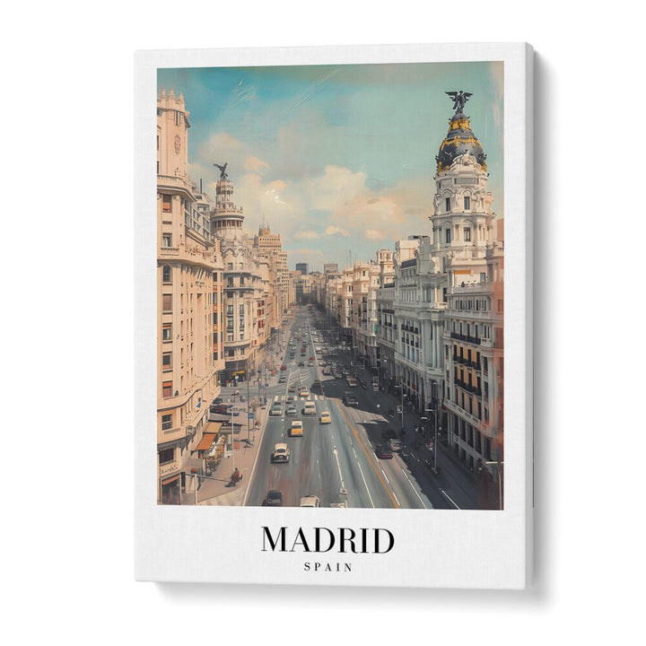 madrid-spain I travel posters in Gallery Wrap