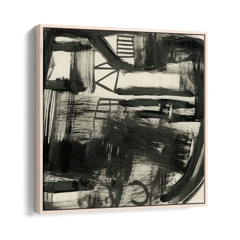 market by dan hobday abstract art abstract paintings in Oak Wood Floater Frame