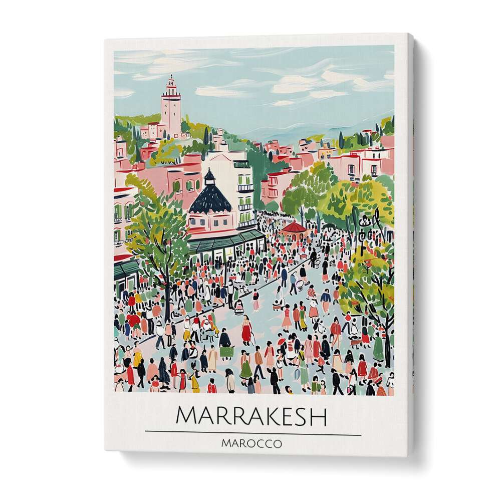 marrakesh-marocco travel posters in Gallery Wrap