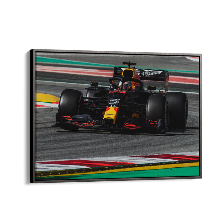 max verstappen car poster in Black Floater Frame