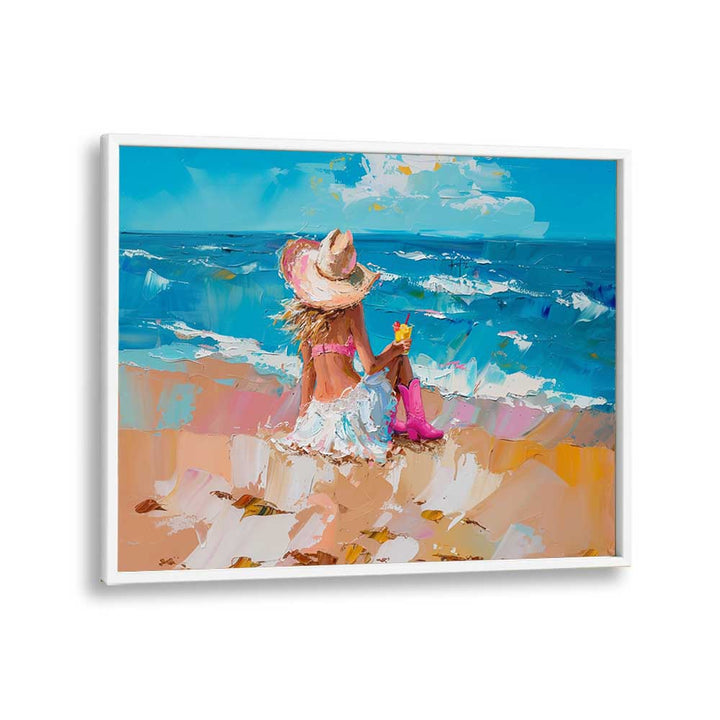 me time I electric wall art prints in White Plain Frame