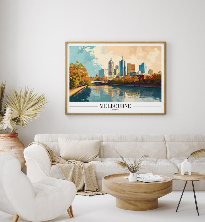 melbourne-australia I travel posters Artwork I placed on a Wall 