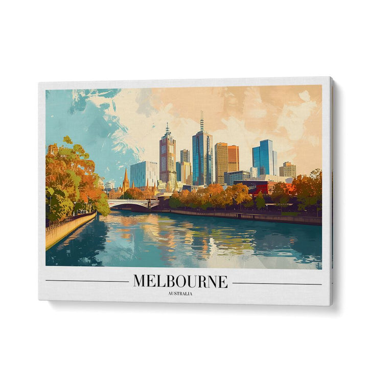 melbourne-australia I travel posters in Gallery Wrap