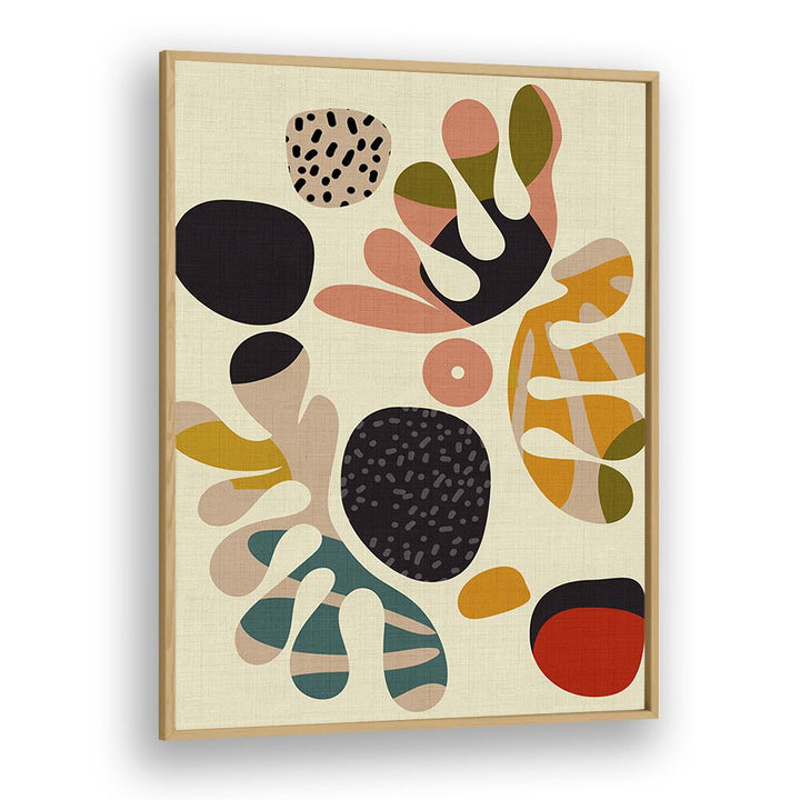 mid century cutouts II by ana rut bre abstract art abstract paintings in Oak Wood Plain Frame