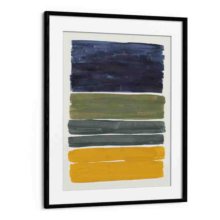 midnight olive by ejaaz haniff abstract art prints in Black Frame With Mount