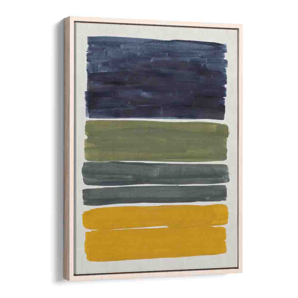 midnight olive by ejaaz haniff abstract art prints in Oak Wood Floater Frame